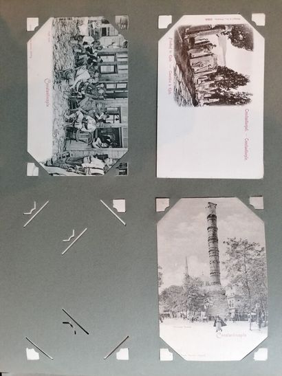 null Two albums of postcards, mainly 1905 - 1910: Germany, Austria, England, Denmark...