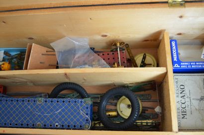 null Important box containing electric meccano sets, steam engine GC

Length: