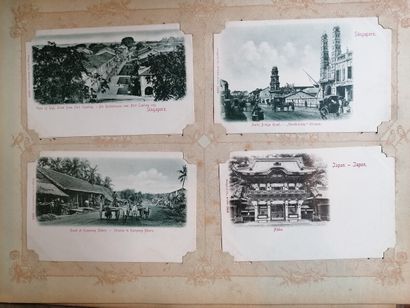 null Album of postcards, mainly 1905 - 1910 : Indochina, Cochinchina, Mayotte, Oceania,...