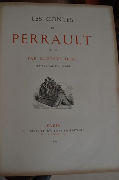 null Les contes de Perrot, illus. G. Dorée, Paris, HTZL, 1883

Gilt percale bind...