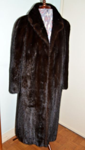 null A black mink coat 

From the house of Fourrures George V