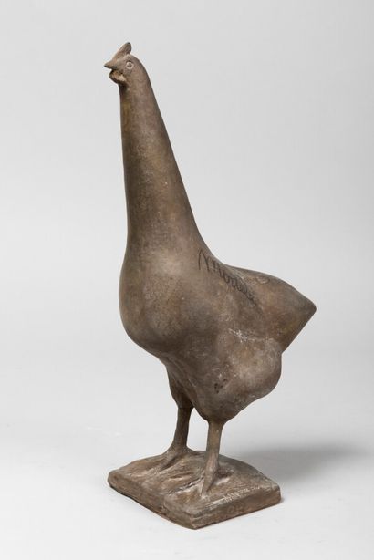 LHOSTE 
Petite poule n°2 
Modèle en bronze...