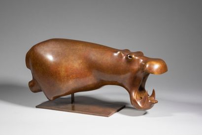 null LHOSTE

Hippopotame

Bronze à patine mordorée, n°EA 5/8, Blanchet fondeur

Dim...