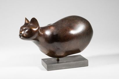 null LHOSTE

Le chat rond

Bronze à patine brune, n°EA IV/IV, daté 1997, CAI fondeur

Haut...