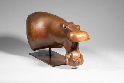 null LHOSTE

Hippopotame

Bronze à patine mordorée, n°EA 5/8, Blanchet fondeur

Dim...