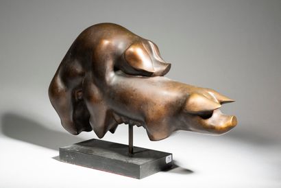 null LHOSTE

Accouplement de cochons

Bronze à patine brune, n°1/6, Bocquel fondeur

Haut...