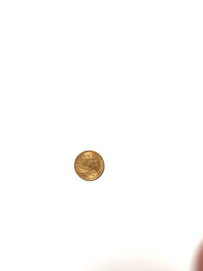 A 20 Franc gold coin LOUIS XVIII, DRESSED...