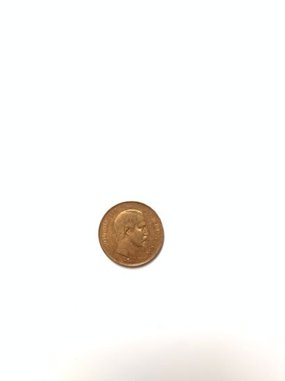 null ONE 50 FrancS GOLD PIECE NAPOLEON III, BARE HEAD, 1855

Weight: 16 g.