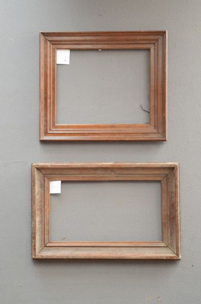 null Two moulded and patinated wood FRAMES 

20th century 

40 x 32 x 7,5 cm - 47...