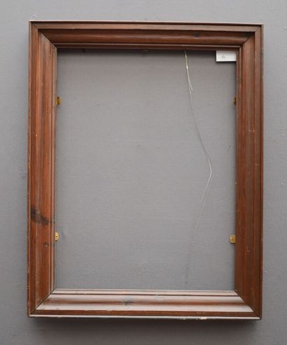 null TWO FRAMES in moulded wood, one of which forms a small overmantel

Height :...