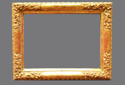 Small carved and gilded wooden FRAME with...