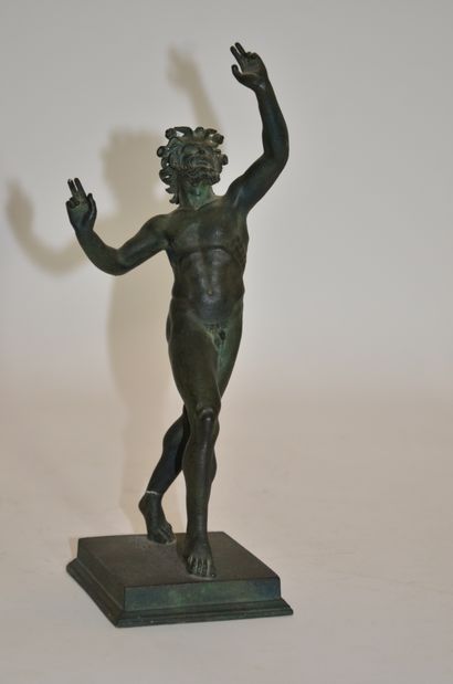 null Satyr: Horned and bearded Pan, after the model from Pompeii.

Ancient style

Height...