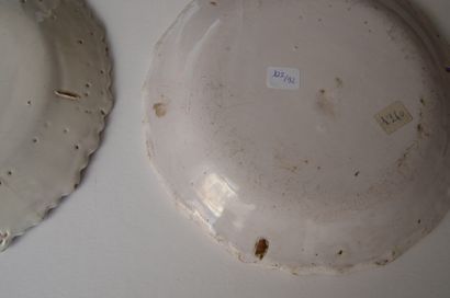 null SOUTH WEST, France

Two earthenware plates, one with a strongly wavy edge and...