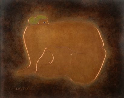 null LHOSTE

Dog, horse, sitting nude (3)

Five mixed media signed

Approximately...