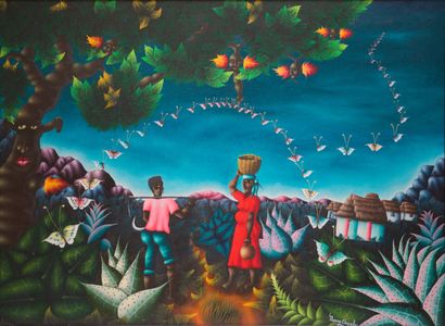 null CHRYSLER Bruno (1944)

Living with butterflies 

Acrylic on canvas signed lower...