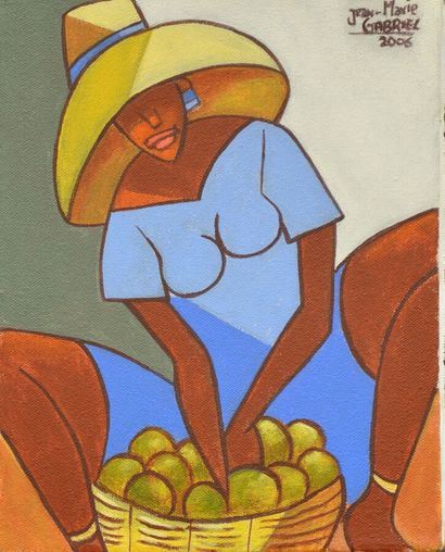GABRIEL Jean-Marie (1959) 
The mango merchant...