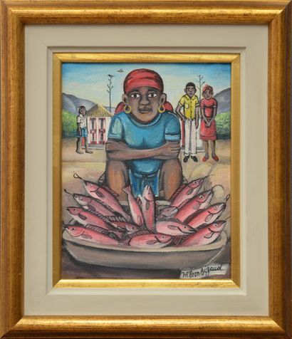 BIGAUD Wilson (1931 - 2010) 
Fish merchant...