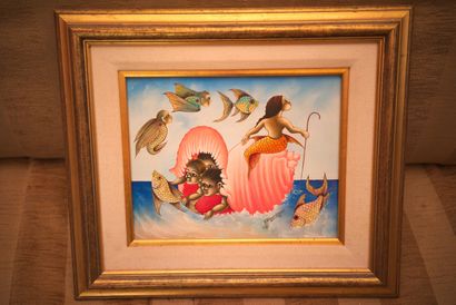 null MONPREMIER Madson (1952)

The mermaids 

Acrylic on isorel signed lower right

20...