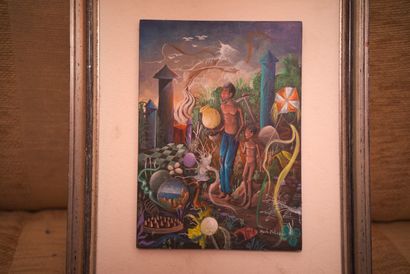 null POLIDOR Moab (1971 - 2005)

Healing of the child 

Acrylic on isorel signed...