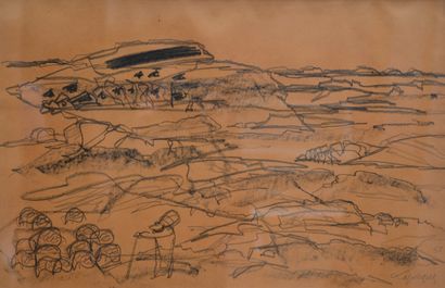 null Charles LAPICQUE (1898-1988)

L'atlas saharien

Mine de plomb et crayon, signé...
