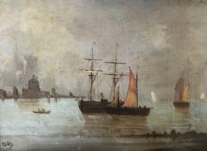 null School of the 19th c.

Boats in Venice (?)

Oil on panel

15,5 x 22 cm