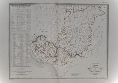 null D'après ZATTA Antonio (1757 - 1797), lot de 3 CARTES des régions de Bologne,...