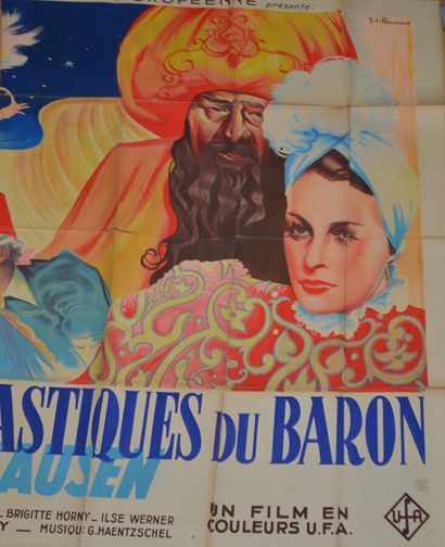 null DEUX GRANDES AFFICHES DE FILM 

Les Aventures fantastiques du Baron Munchausen...