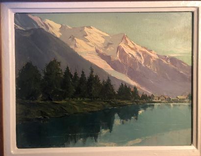 null *CONTENCIN Charles Henri (1898-1955)

Paysage de montagne 

Huile sur isorel...