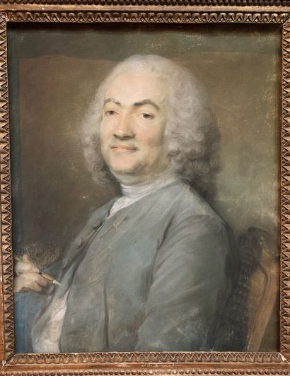 null Ecole française du XIXe siècle 

Portrait d'homme 

Pastel sur papier marouflé...