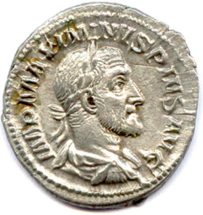 null ROME MAXIMIN Ier 235-238

MAXIMINVS PIVS AVG. Son buste lauré, drapé et cuirassé.

R/....