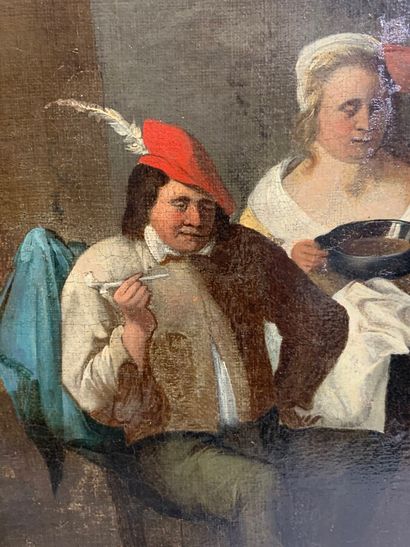 null Matheus van HELMONT (Anvers 1623 - Bruxelles vers 1679)

Les Fumeurs 

Toile...