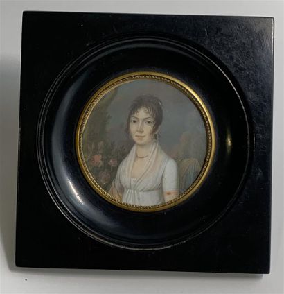 null Charles Antoine Berny d'Ouvillé (1775-1842) 

Portrait de jeune femme en buste...