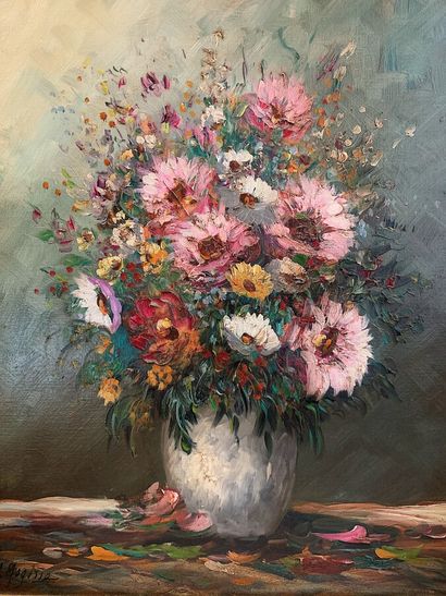 Robert MOGISSE (1933) 
Bouquet de fleurs...