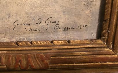 null André Guérin LE GUAY (1872 - 1945?)

Les voiliers à Venise

Huile sur toile

Signée,...