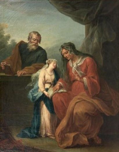 null Attribué à François GUERIN (1751-1791)

L'éducation de la vierge 

Huile sur...