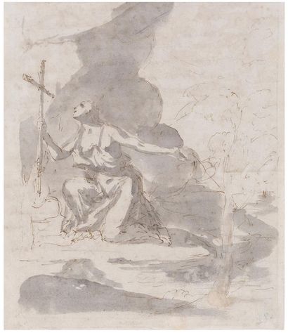 null ITALIAN school around 1700

Mary Magdalene Penitent

Pen and brown ink, grey...