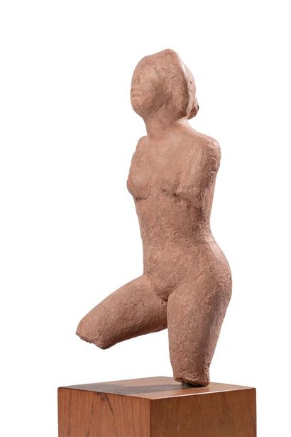 null Aristide MAILLOL (1861-1944)

Etude pour baigneuse aux bras levés, circa 1900

Terre...