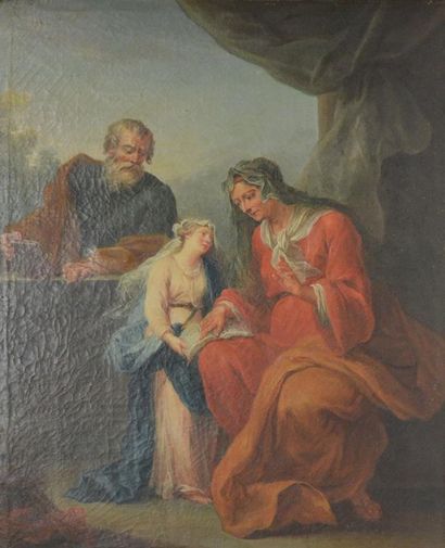 null Attribué à François GUERIN (1751-1791)

L'éducation de la vierge 

Huile sur...