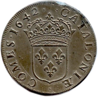 null Catalogne - Louis XIII (1610-1643) 

Copie en étain du 19e siècle de l'écu de...
