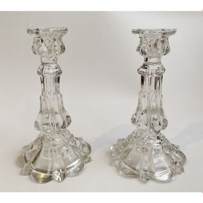 BACCARAT (attributed to) 
Pair of miniature...