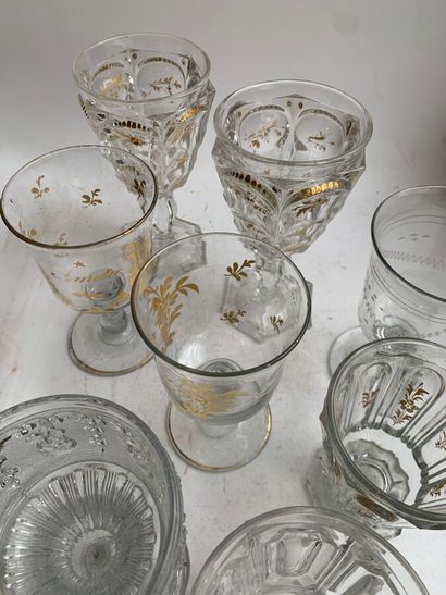  Set of glass and crystal stemmed glasses, three of which are Baccarat. 
Charles...