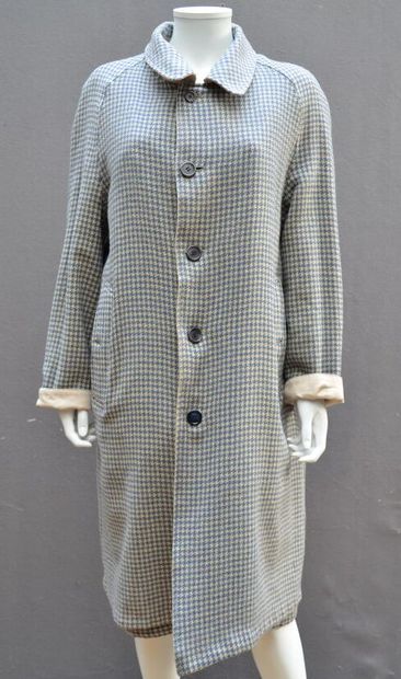 null BURBERRY - Trench-coat réversible pour homme doublé de lainage pied-de-poule...