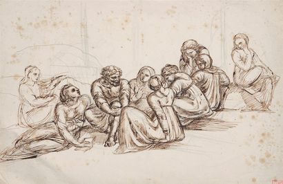 null Louis CABAT (1812 - 1893)

Meeting of characters

India ink and graphite

Workshop...