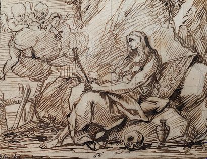 null Thomas BLANCHET (Paris 1614 - Lyon 1689)

Mary Magdalene

Pen and brown ink...