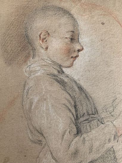null Ecole française du début du XVIIIème siècle

Jeune garçon de profil

Trois crayons...