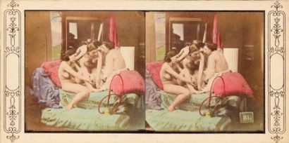 Louis Camille D'Olivier (1827-1870) (attribué à) Etude de nus, c. 1853-1855. Trois...