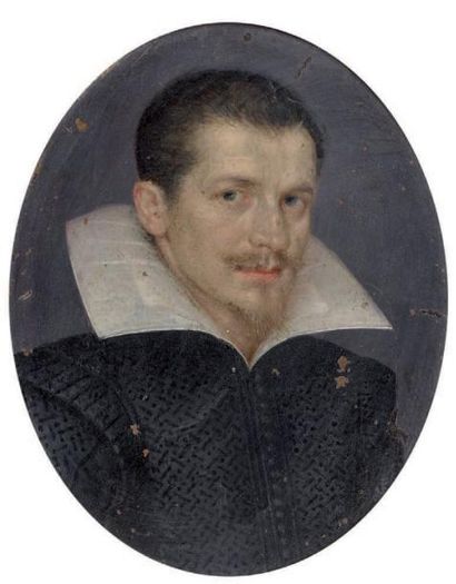 Ecole FRANCAISE vers 1600, entourage de Francois QUESNEL Portrait de gentilhomme...