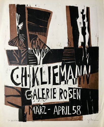 null Carl-Heinz KLIEMANN (1924-2016)
Affiche pour l'exposition C. H. KLIEMANN à la...