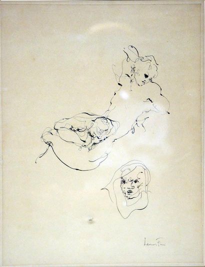 null Leonor FINI (1907-1996)
Erotic subjects
Set of two lithographs in black
Framed
34,5...