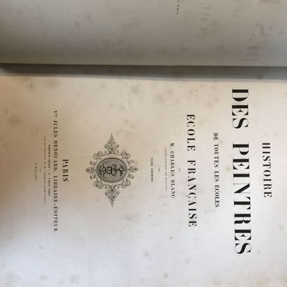 null Lot de livres tomes comprenant :

Charles BLANC (1813-1882) - Ancien directeur...